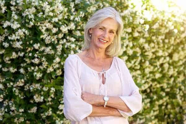Older woman happy with urinary incontinence treatment West Mersea