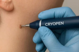 Person receiving skin tag removal West Mersea