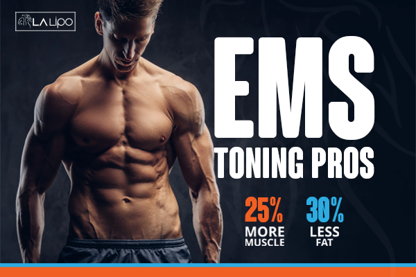 Image of man with sculpted stomach showing the fat loss and muscle gain of LA-EMS Body Sculpting Treatment West Mersea