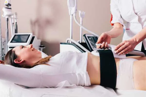 woman having body sculpting to help improve her body image and her mental health West Mersea